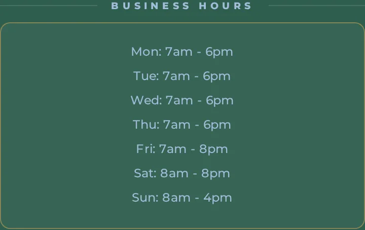 Business Hours block on the demo card